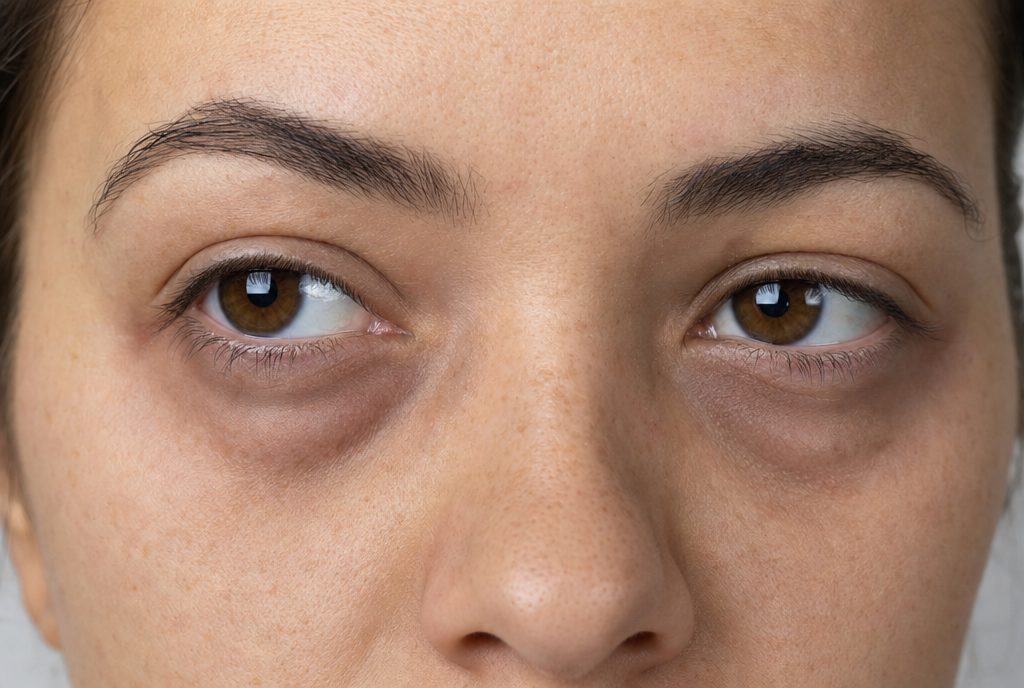 AI-generated illustration of dark circles under the eyes